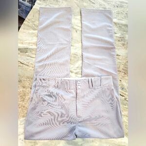 Louisville Slugger Gray Baseball Pants Adult Large 100% Polyester XOne Sport